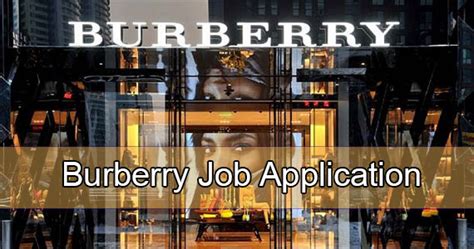 burberry job vacancies.